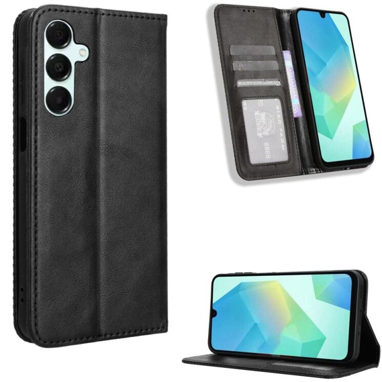 Чохол Deexe Retro Style для Samsung Galaxy A16 (A165) / Galaxy A26 (A266) / Galaxy A17 (A176) - Black: фото 2 з 19