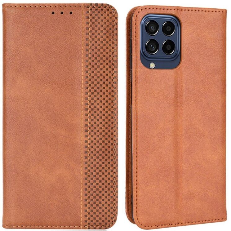 Чехол Deexe Retro Style для Samsung Galaxy M33 (M336) - Brown: фото 1 из 6