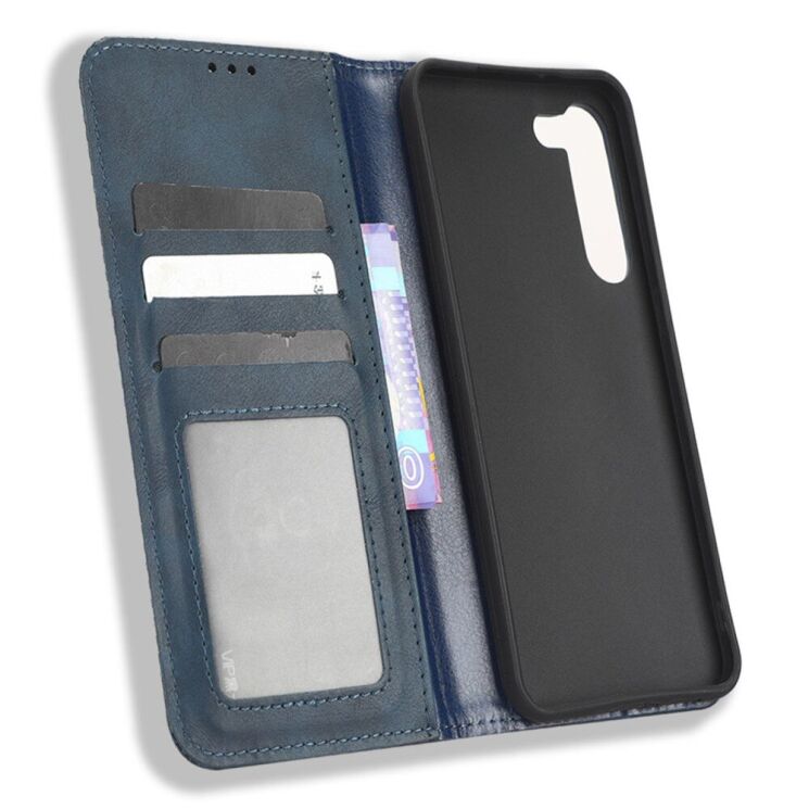 Чехол Deexe Retro Style для Samsung Galaxy S23 (S911) - Blue: фото 4 из 8