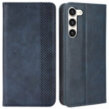 Чехол Deexe Retro Style для Samsung Galaxy S23 (S911) - Blue: фото 1 из 8