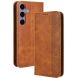 Чохол Deexe Retro Style для Samsung Galaxy S24 FE (S721) - Brown (367594Z). Фото 1 з 7