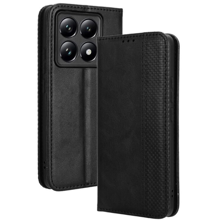 Чохол Deexe Retro Style для Xiaomi 14T Pro - Black: фото 1 з 7