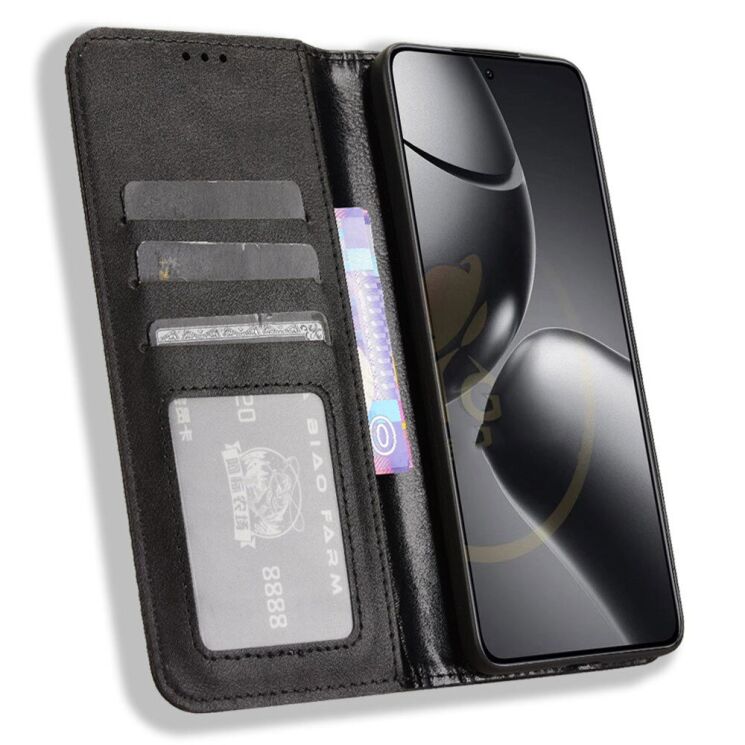 Чохол Deexe Retro Style для Xiaomi 14T Pro - Black: фото 2 з 7