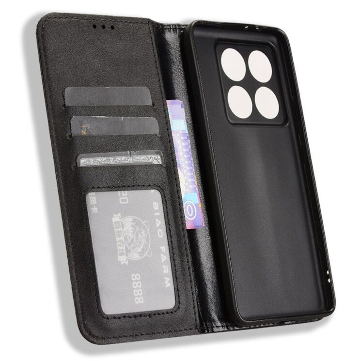 Чохол Deexe Retro Style для Xiaomi 14T Pro - Black: фото 4 з 7