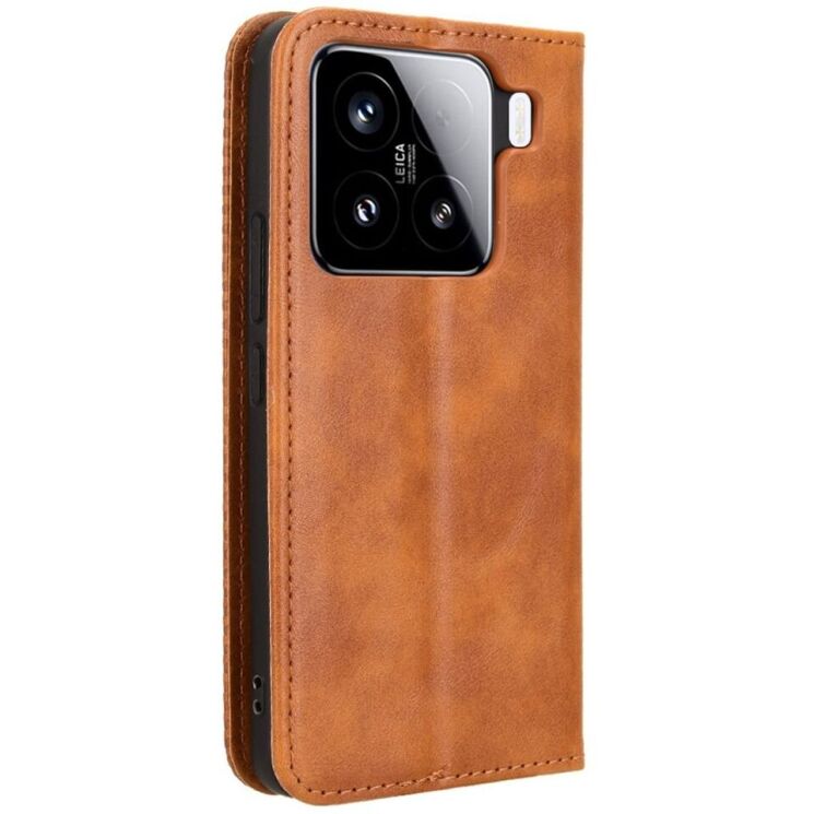 Чехол Deexe Retro Style для Xiaomi 15 - Brown: фото 6 из 7