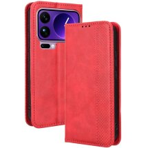 Чехол-книжка Deexe Retro Style для Xiaomi 17 Pro - Red: фото 1 из 19