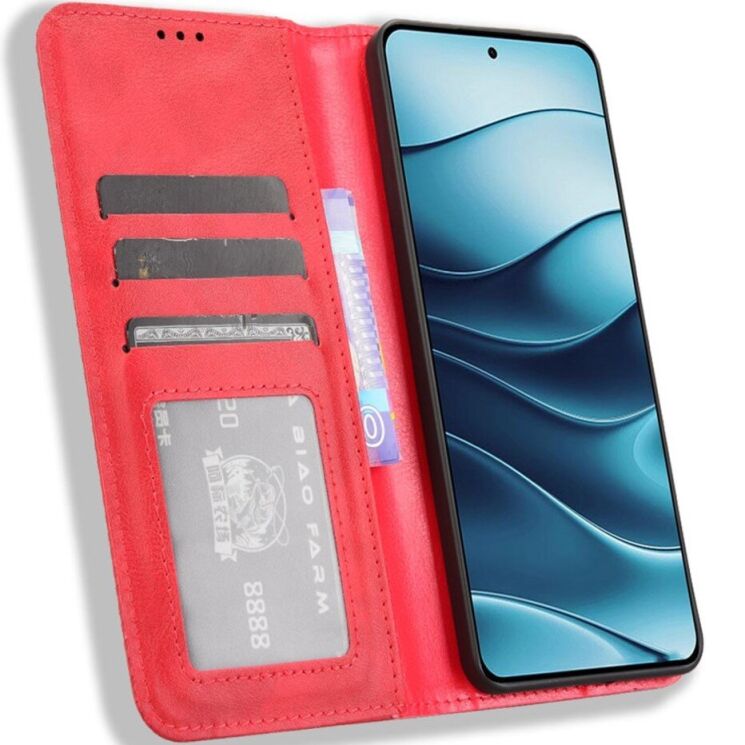 Чехол Deexe Retro Style для Xiaomi Redmi Note 14 5G - Red: фото 5 из 7