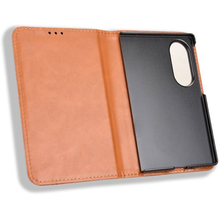 Чехол Deexe Retro Style (FF) для Samsung Galaxy Fold 8 - Brown: фото 3 из 5