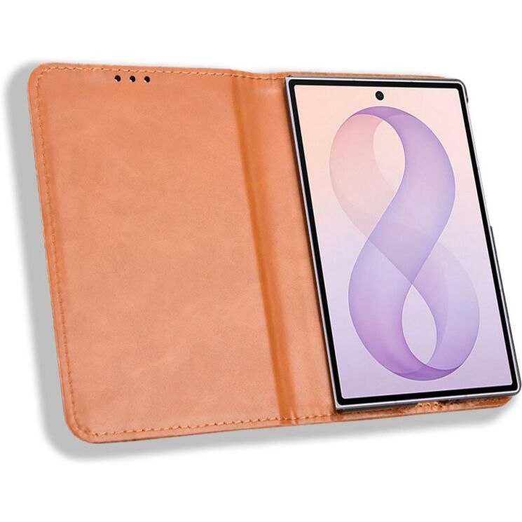 Чехол Deexe Retro Style (FF) для Samsung Galaxy Fold 8 - Brown: фото 2 из 5