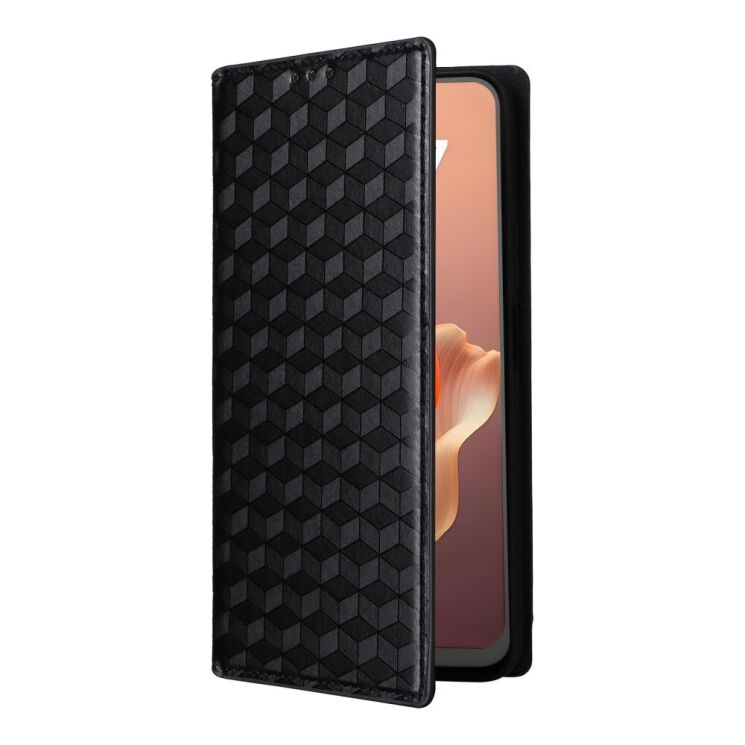 Чехол Deexe Rhombus Book для Blackview Shark 9 - Black: фото 6 из 10
