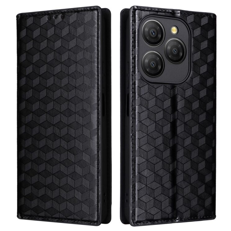 Чехол Deexe Rhombus Book для Blackview Shark 9 - Black: фото 1 из 10