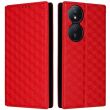 Чехол Deexe Rhombus Book для Honor X7b - Red (347216R)