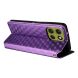Чохол Deexe Rhombus Book для Motorola Moto G86 - Purple (383318V). Фото 5 з 10
