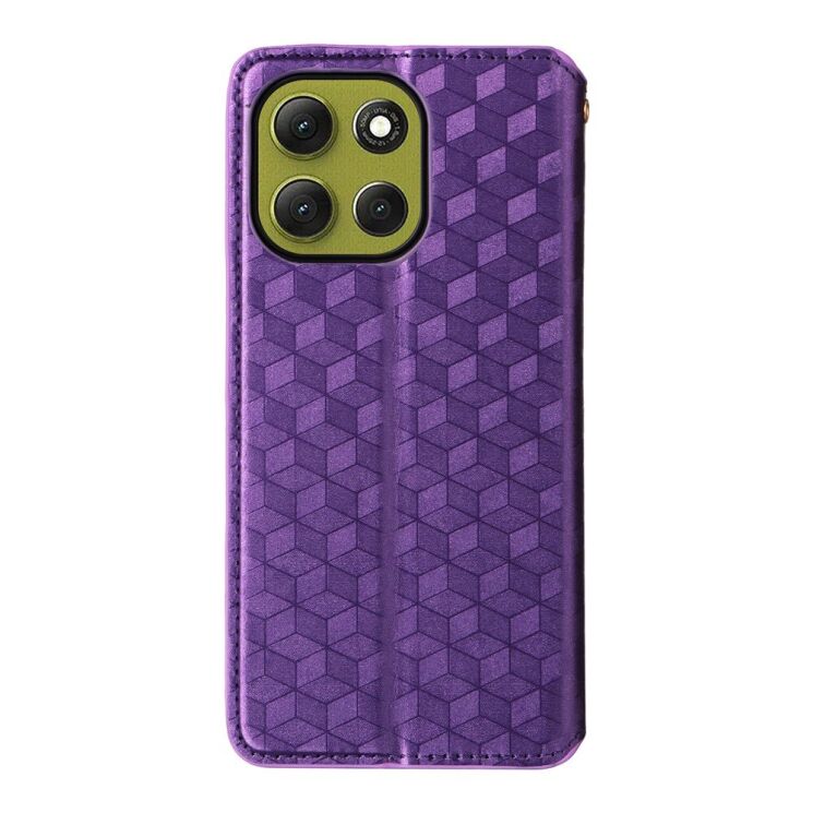 Чохол Deexe Rhombus Book для Motorola Moto G86 - Purple: фото 8 з 10