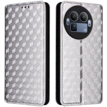 Чехол Deexe Rhombus Book для Realme GT 8 Pro - Silver: фото 1 з 8