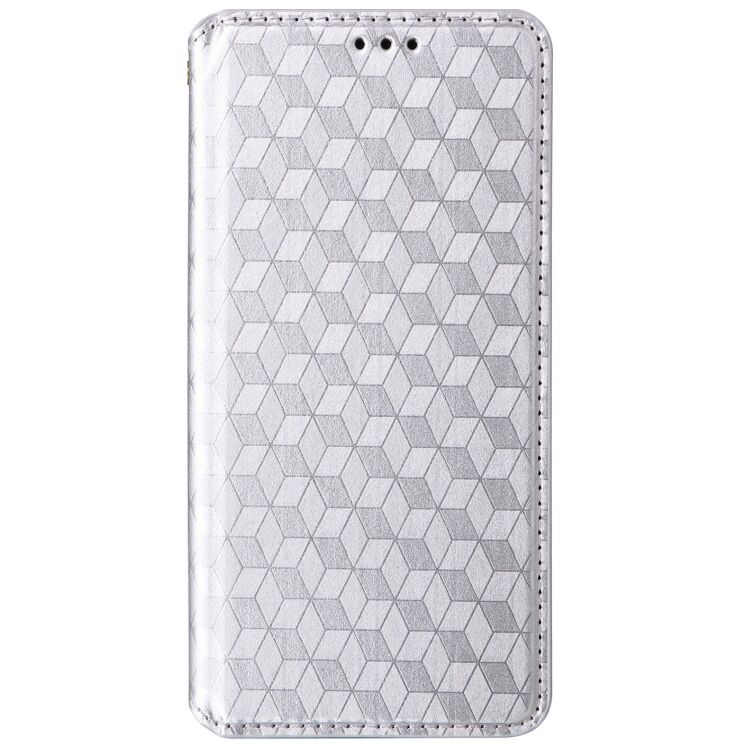 Чехол Deexe Rhombus Book для Realme GT 8 Pro - Silver: фото 7 з 8