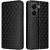 Чехол Deexe Rhombus Book для Xiaomi Poco X8 Pro - Black: фото 1 из 9