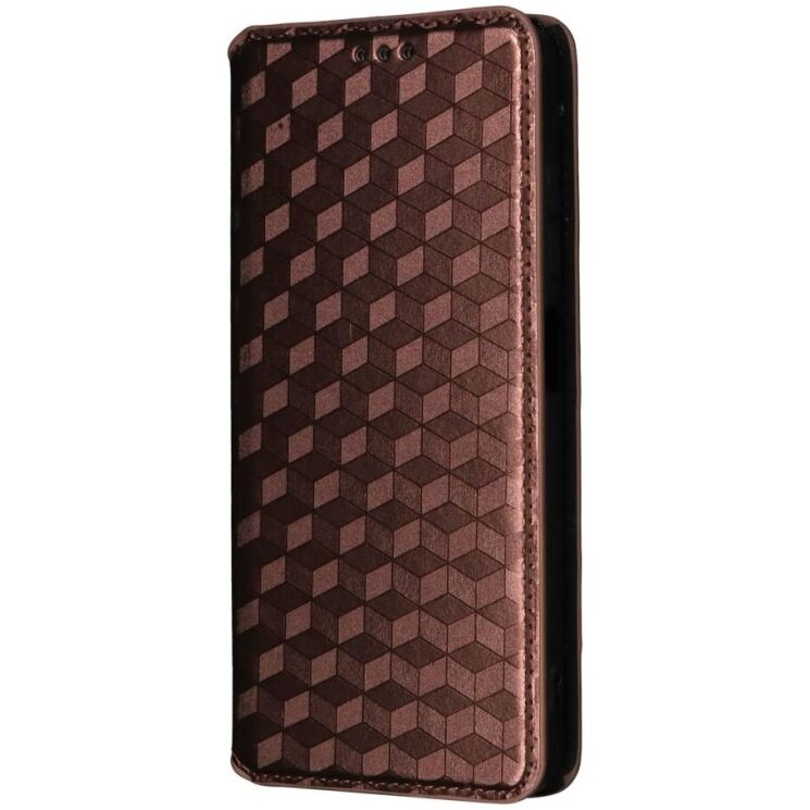 Чехол Deexe Rhombus Book для ZTE Nubia V70 Design - Brown: фото 7 из 10