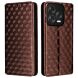 Чехол Deexe Rhombus Book для ZTE Nubia V70 Design - Brown (381900Z). Фото 1 из 10