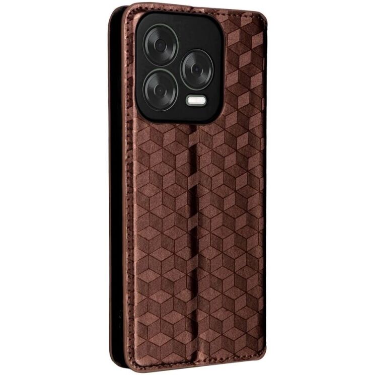 Чехол Deexe Rhombus Book для ZTE Nubia V70 Design - Brown: фото 8 из 10