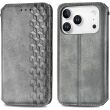 Чехол Deexe Rhombus Wallet для iPhone 18 Pro Max / 17 Pro Max - Grey (423828H)