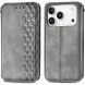 Чохол Deexe Rhombus Wallet для iPhone 18 Pro Max / 17 Pro Max - Grey (423828H). Фото 1 з 6