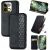 Чехол Deexe Rhombus Wallet для Realme 16 Pro Plus - Black: фото 1 из 9