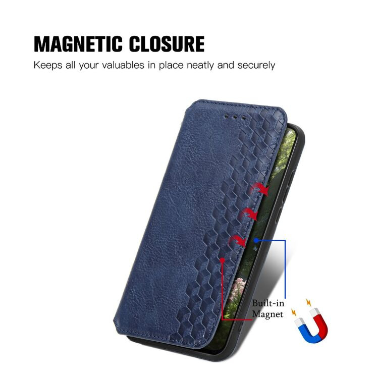 Чехол Deexe Rhombus Wallet для Realme 16 Pro Plus - Grey (428528H) Чехол Deexe Rhombus Wallet для Realme 16 Pro Plus - Grey: фото 6 из 9