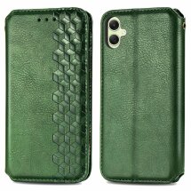 Чехол Deexe Rhombus Wallet для Samsung Galaxy A06 (A065) - Green: фото 1 из 6