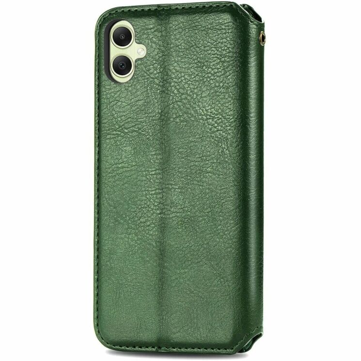 Чехол Deexe Rhombus Wallet для Samsung Galaxy A06 (A065) - Green: фото 5 из 6