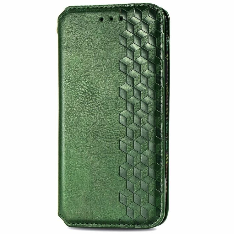 Чехол Deexe Rhombus Wallet для Samsung Galaxy A06 (A065) - Green: фото 4 из 6