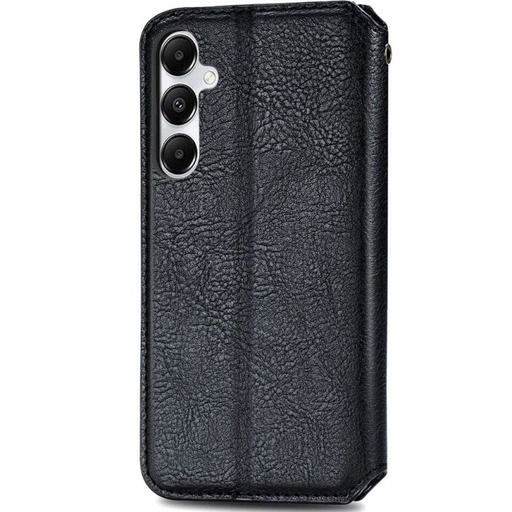 Чехол Deexe Rhombus Wallet для Samsung Galaxy A55 (A556) - Black: фото 5 из 6