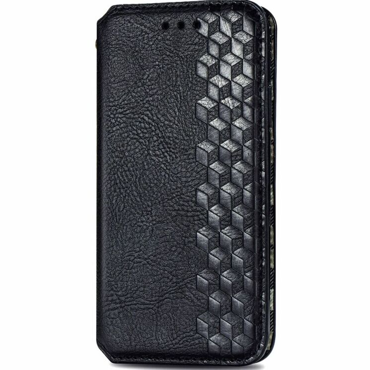 Чехол Deexe Rhombus Wallet для Samsung Galaxy A55 (A556) - Black: фото 4 из 6