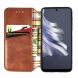 Чехол Deexe Rhombus Wallet для TECNO Spark 20 Pro - Brown (345422Z). Фото 2 из 6