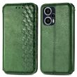Чехол Deexe Rhombus Wallet для Xiaomi Poco F5 / Redmi Note 12 Turbo - Green (327338G)