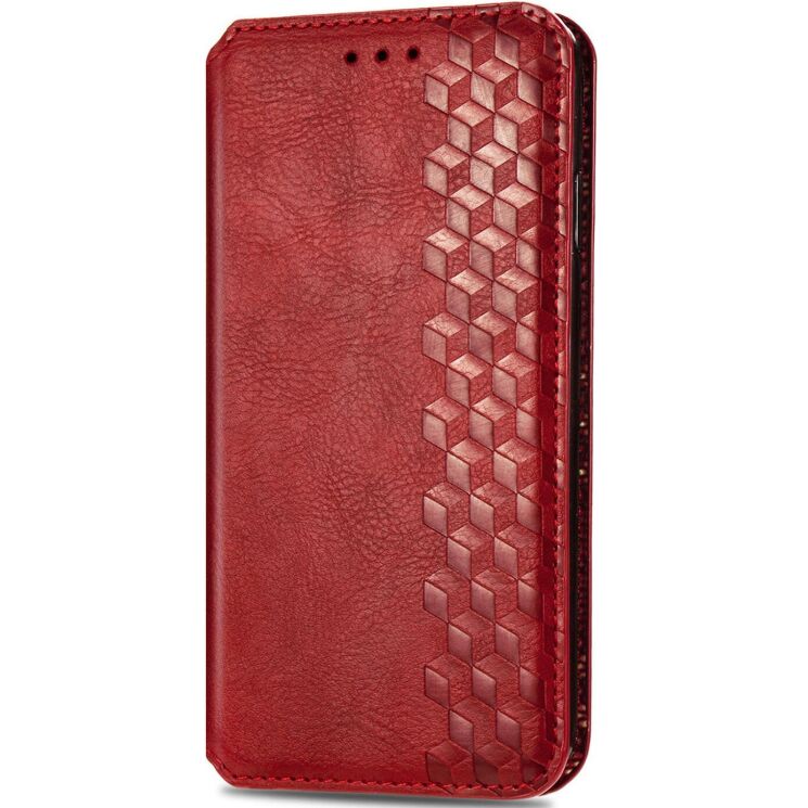 Чохол Deexe Rhombus Wallet для Xiaomi Redmi Note 15 Pro 5G - Red: фото 5 з 11