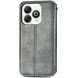 Чохол Deexe Rhombus Wallet для ZTE Blade A75 - Grey (361512H). Фото 5 з 9