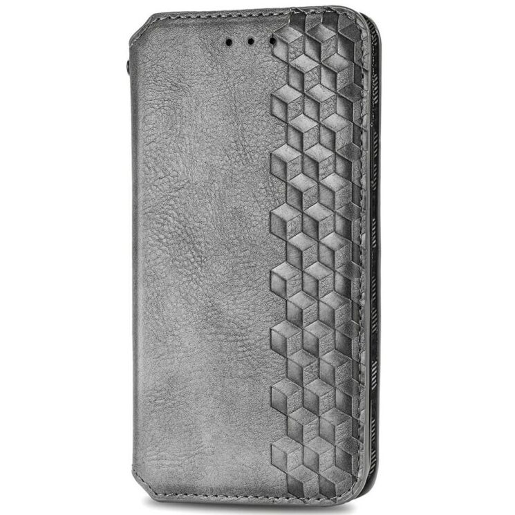 Чохол Deexe Rhombus Wallet для ZTE Blade A75 - Grey: фото 4 з 9