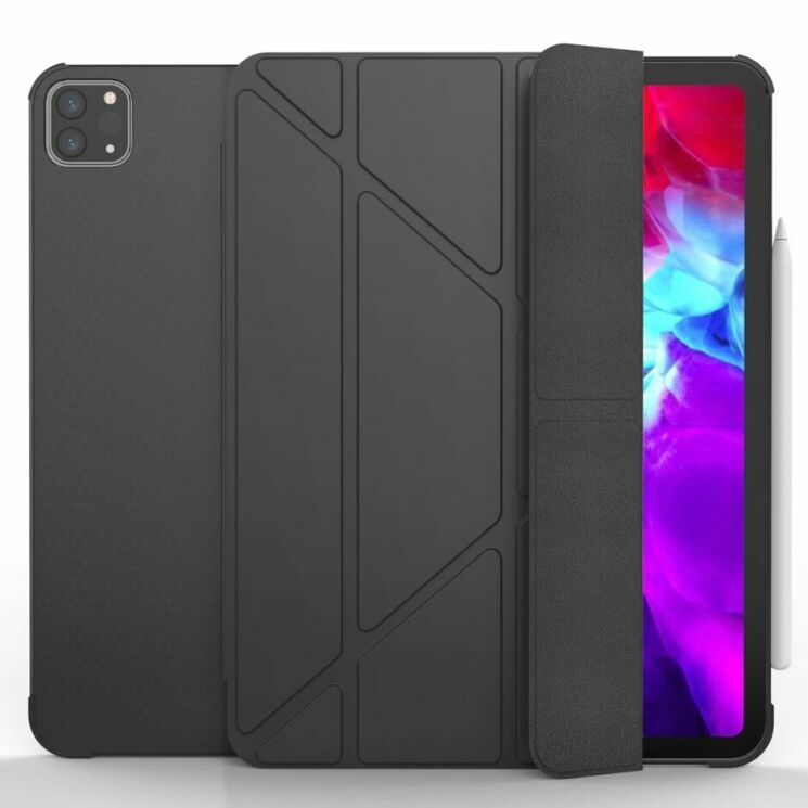 Чехол Deexe Stand Cover для Apple iPad Pro 11 (2020/2021/2022) - Black: фото 1 из 16