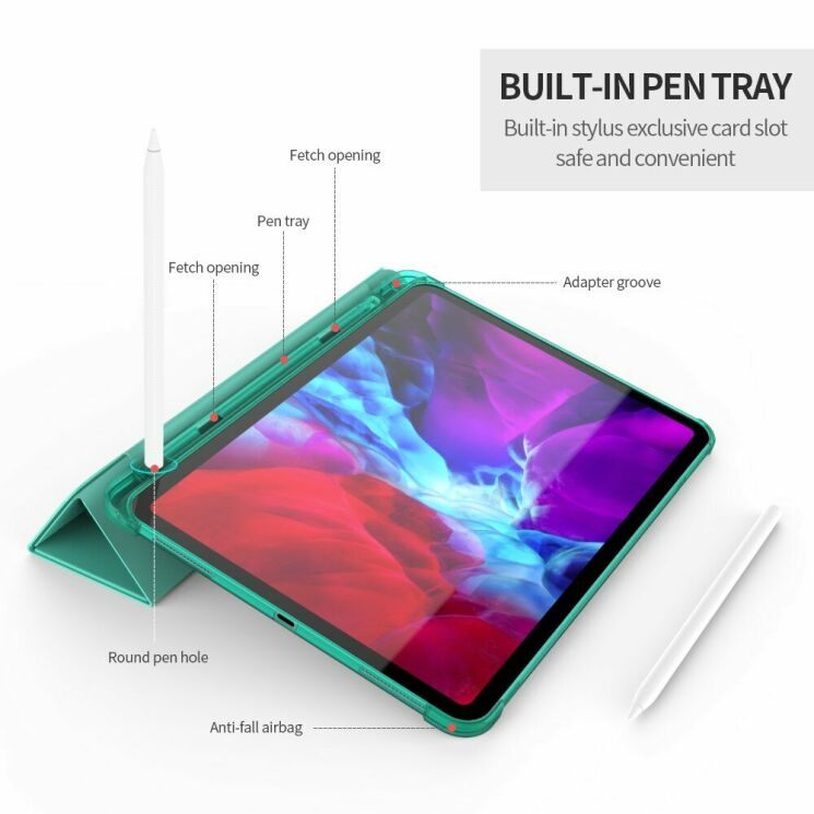Чехол Deexe Stand Cover для Apple iPad Pro 11 (2020/2021/2022) - Black: фото 5 из 16