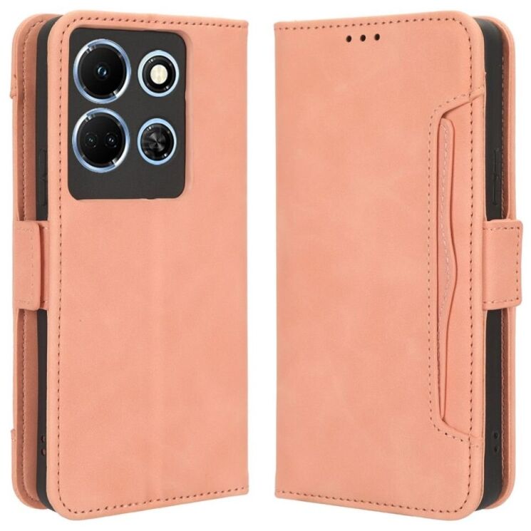 Чехол Deexe Wallet Stand для Infinix Note 30 - Pink: фото 1 из 7