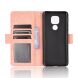 Чохол-книжка з кишеньками Deexe Wallet Stand для Motorola Moto E7 Plus / Moto G9 Play - Pink (268507P). Фото 4 з 12