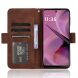 Чехол Deexe Wallet Stand для Motorola Moto G55 - Brown (366107Z). Фото 3 из 7