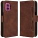 Чехол Deexe Wallet Stand для Motorola Moto G55 - Brown (366107Z). Фото 1 из 7