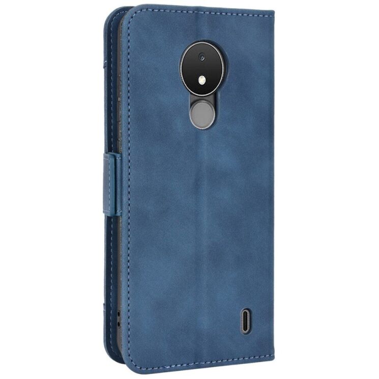 Чехол Deexe Wallet Stand для Nokia C21 - Blue: фото 4 из 11