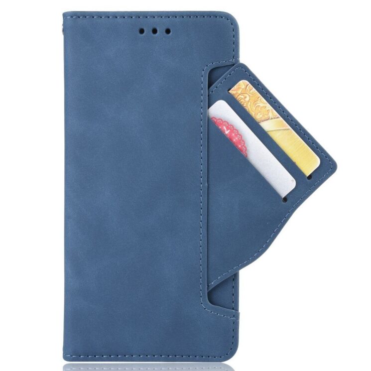 Чехол Deexe Wallet Stand для Nokia C21 - Blue: фото 3 из 11