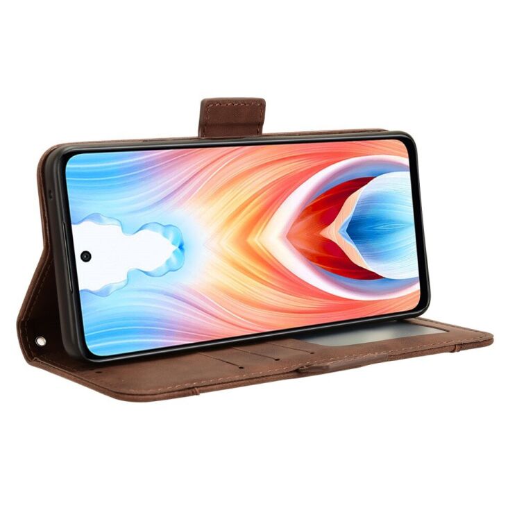 Чехол Deexe Wallet Stand для OnePlus Nord N30 SE - Brown: фото 4 из 7