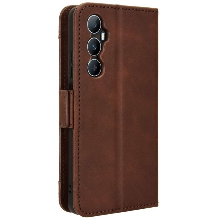 Чехол Deexe Wallet Stand для Realme C65 - Brown: фото 4 из 8