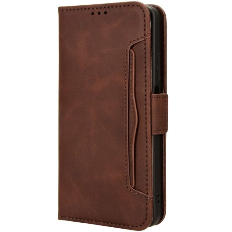 Чехол Deexe Wallet Stand для Realme C65 - Brown: фото 5 из 8