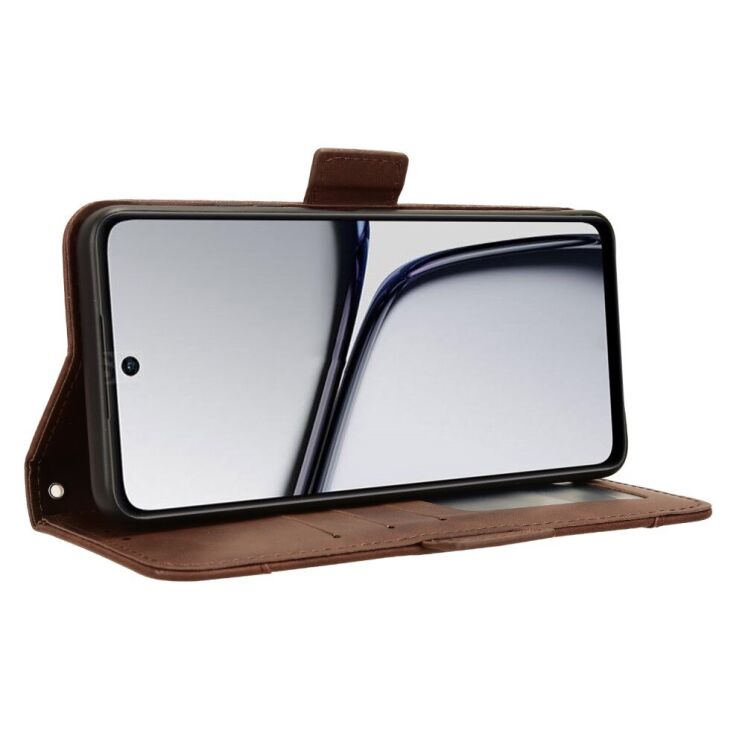 Чехол Deexe Wallet Stand для Realme C65 - Brown: фото 3 из 8